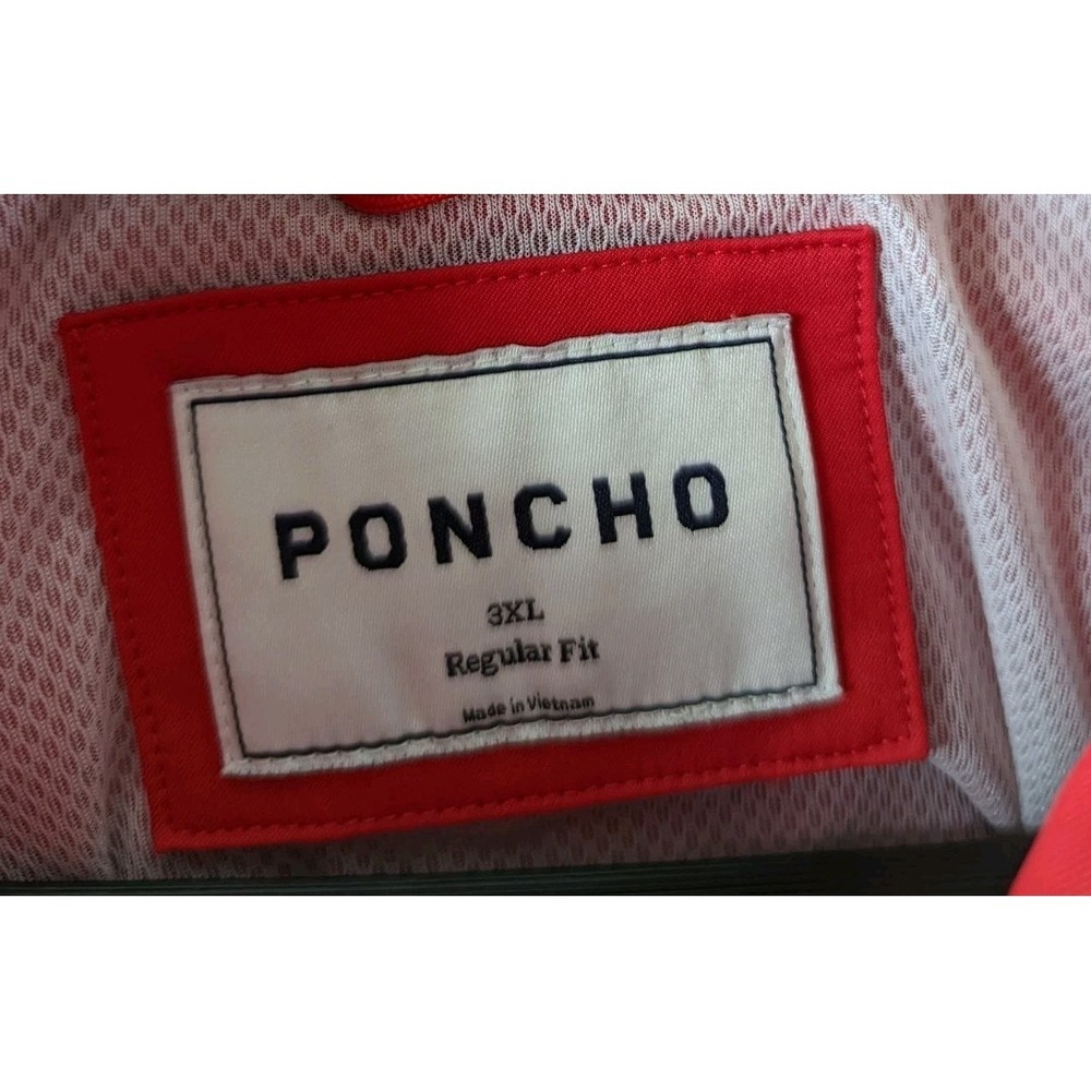 Poncho Shirt Mens 3XL Red Short Sleeve Pearl Snap Regular Fit Stretch Fishing - Picture 3 of 14